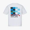 T-Shirt Aus Bio-Baumwolle In Checkerboard Visetos