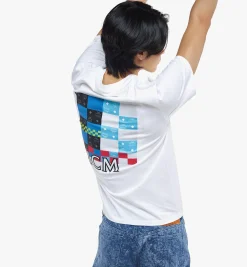 T-Shirt Aus Bio-Baumwolle In Checkerboard Visetos