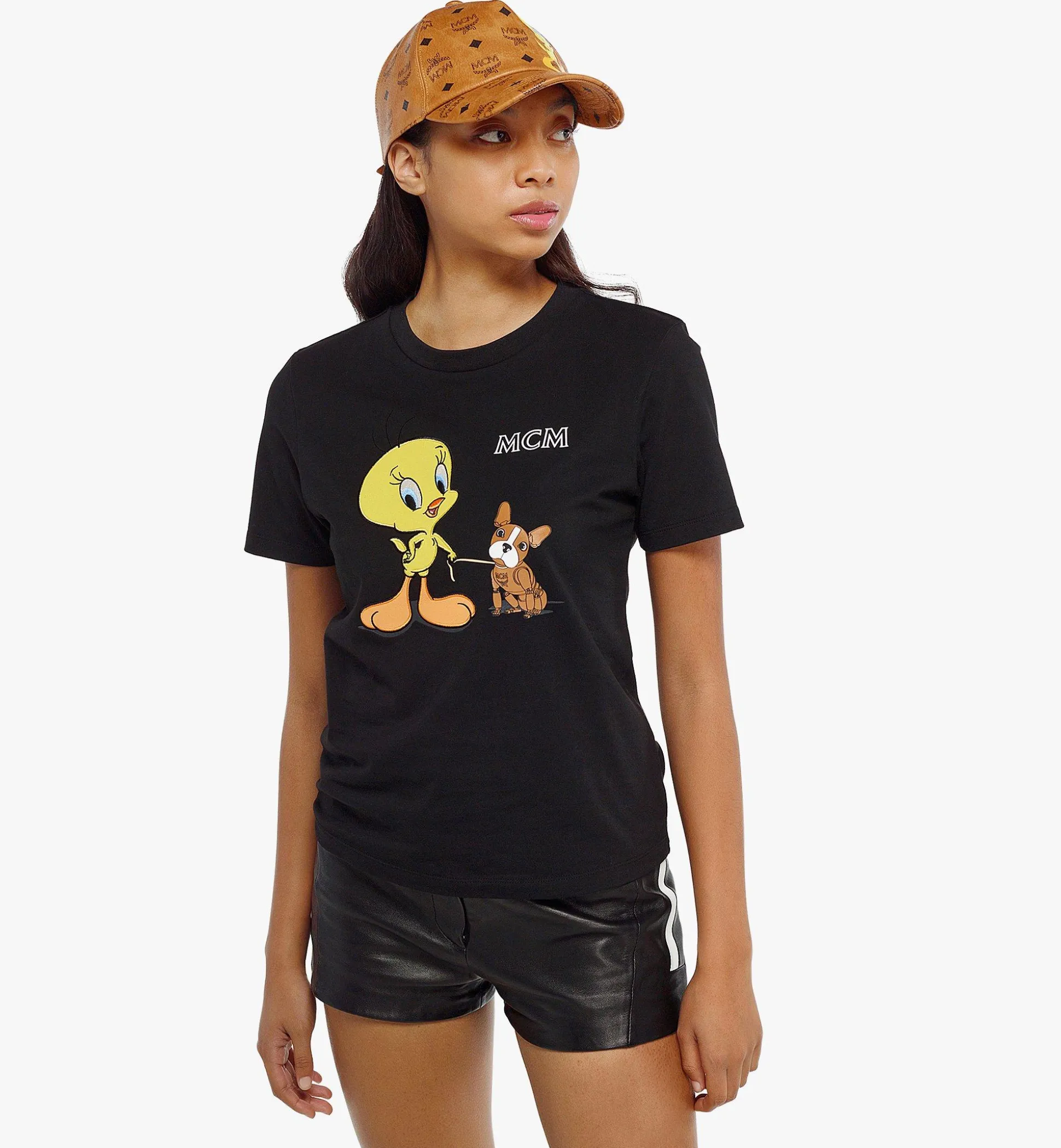 T-Shirt Looney Tunes X Mcm Aus Bio-Baumwolle Fur Damen