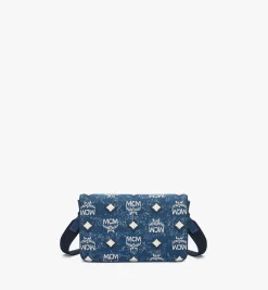 Umhangetasche Aren In Vintage Denim Jacquard