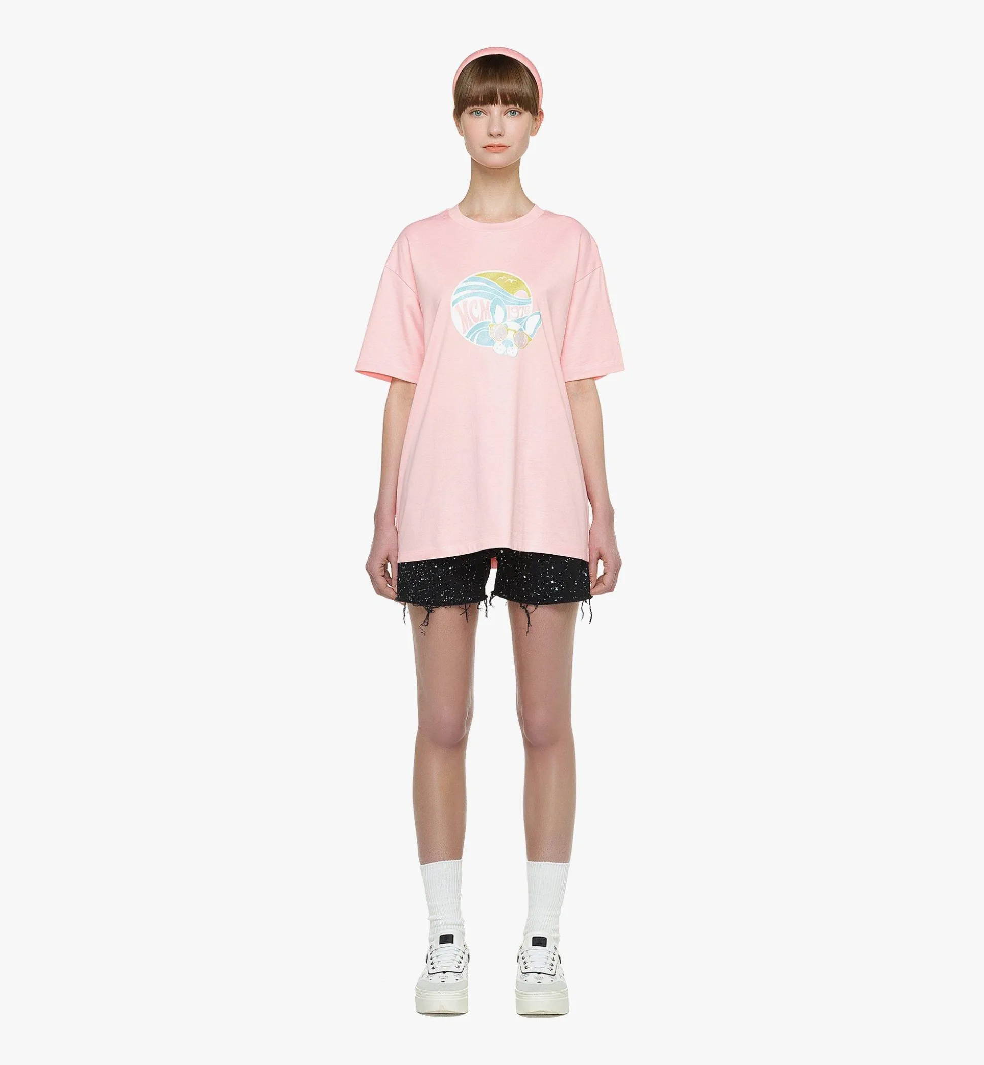 Unisex-T-Shirt M Pup Sunrise Aus Bio-Baumwolle