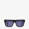 Zweifarbige, Rechteckige Sonnenbrille