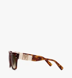 Zweifarbige, Rechteckige Sonnenbrille