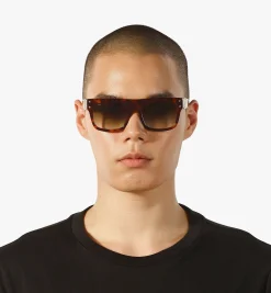 Zweifarbige, Rechteckige Sonnenbrille